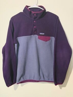 Patagonia Purple Pullover with Teal Trim
